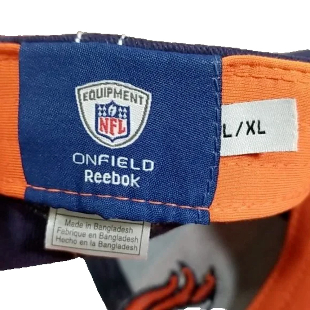 Denver Broncos Football Cap Size L/XL NFL Equipment Vintage Onfield Reebok - Picture 5 of 7